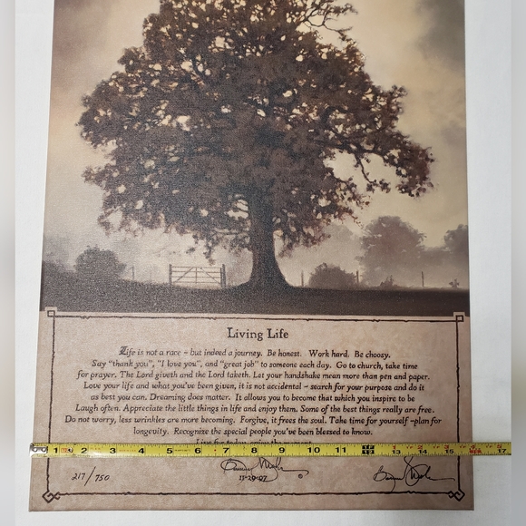 Living Life Bonnie Mohr Authentic Canvas signed and numbered Artwork - Picture 11 of 16